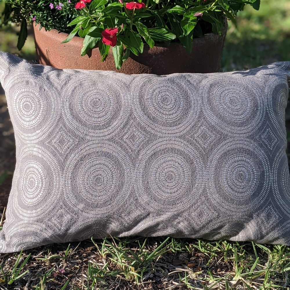 Feather Pillow geometric Pattern rectangular